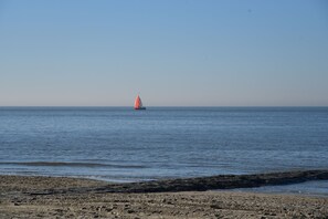 Beach nearby, sun-loungers