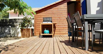 Maison pour 5, proche plage, piscine commune