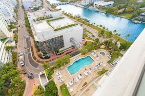 Indoor pool, outdoor pool