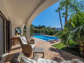 A heated pool
