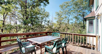 Dog-friendly mountain cabin with gas fireplace near skiing