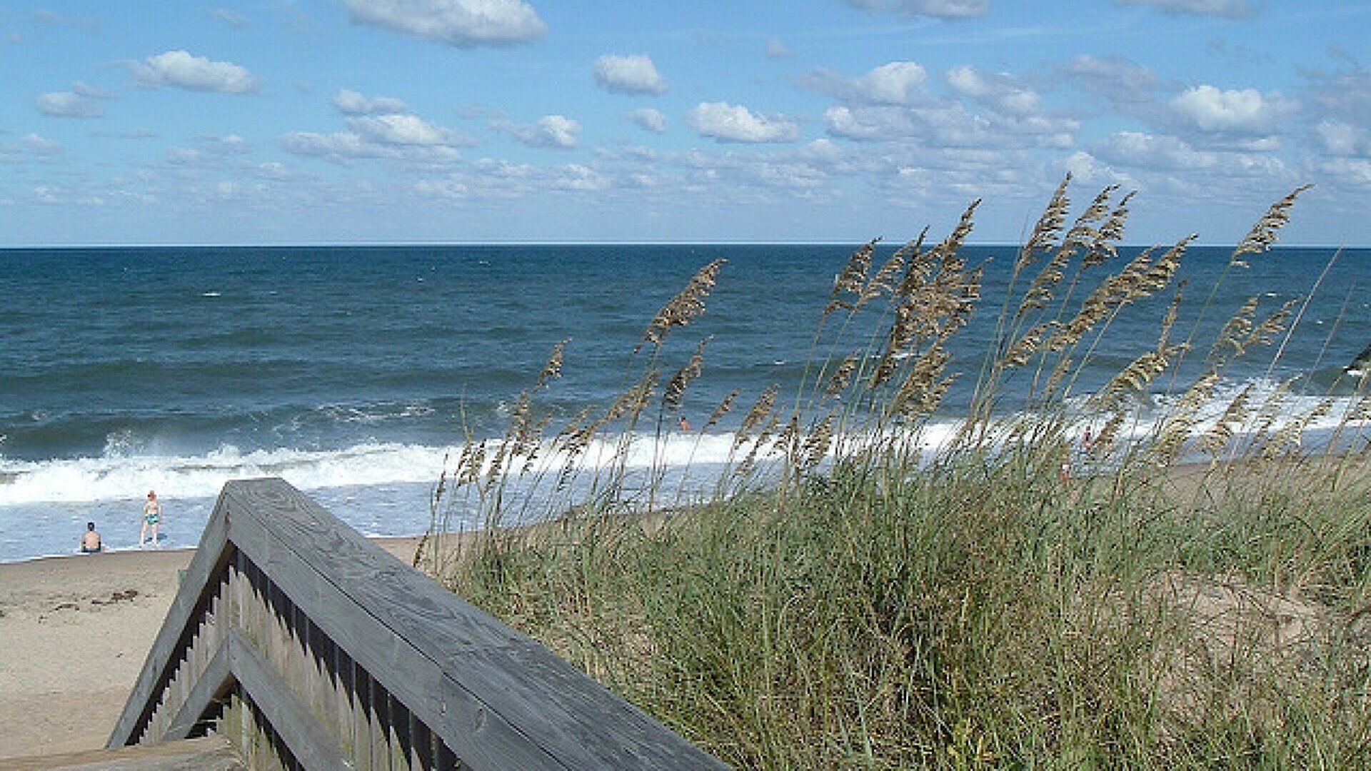 Beach nearby, sun loungers