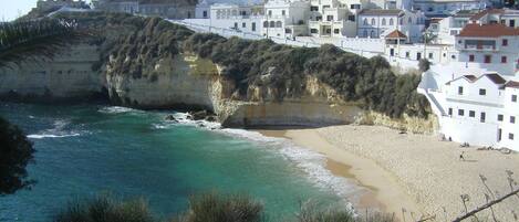 Beach nearby, sun-loungers
