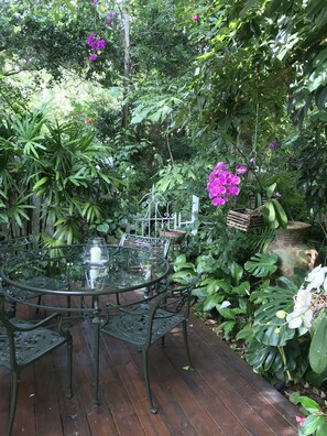Outdoor dining - Charming Private Garden Cottage hide away in the heart of Sarasota  (Sarasota)