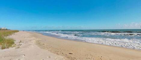 Accommodatie ligt op het strand, ligstoelen, strandlakens