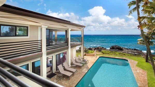 Pool - Villa Kai Lani By Parrish Kauai - stunning oceanfront home w/ pool, spa & AC has (Koloa)