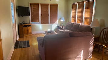 Televisión, reproductor de DVD y libros