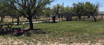 Vintage remodeled 1952 trailer with wonderful views of the mountains.
