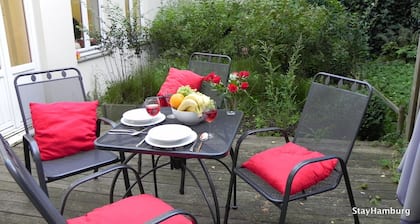 2-Zi.-Apartment "Neue Flora", modernes Apartment für bis zu 5 Pers., inkl. WLAN