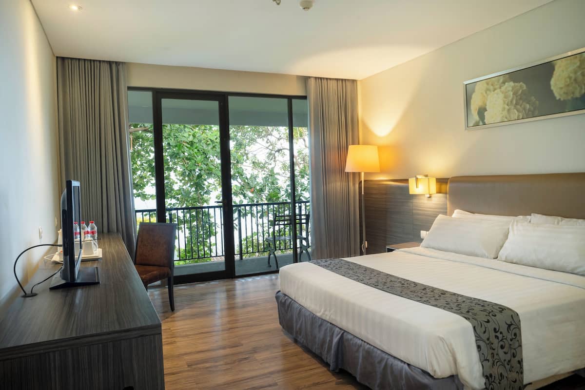 Business With Balcony | Minibar, in-room safe, desk, laptop workspace