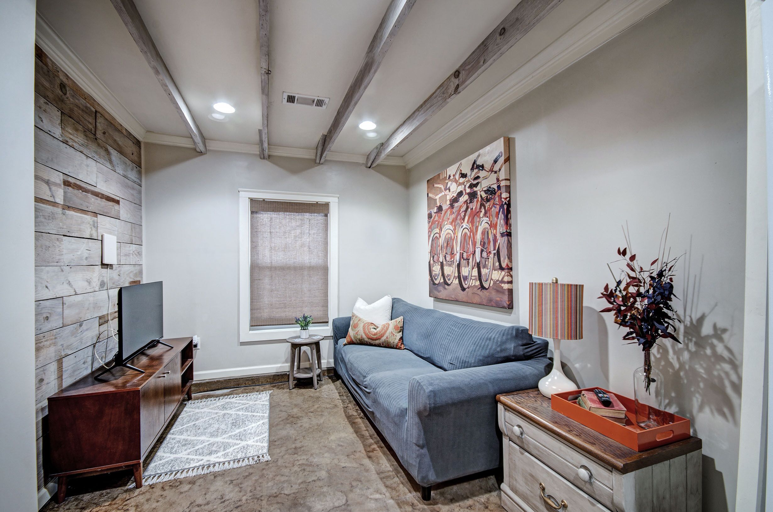 Televisión y reproductor de DVD 