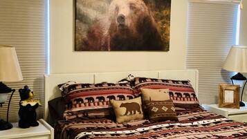 2 chambres, fer et planche Ă repasser, Wi-Fi gratuit, draps fournis
