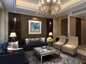 프레지덴셜 스위트 | 거실 공간 | LED TV