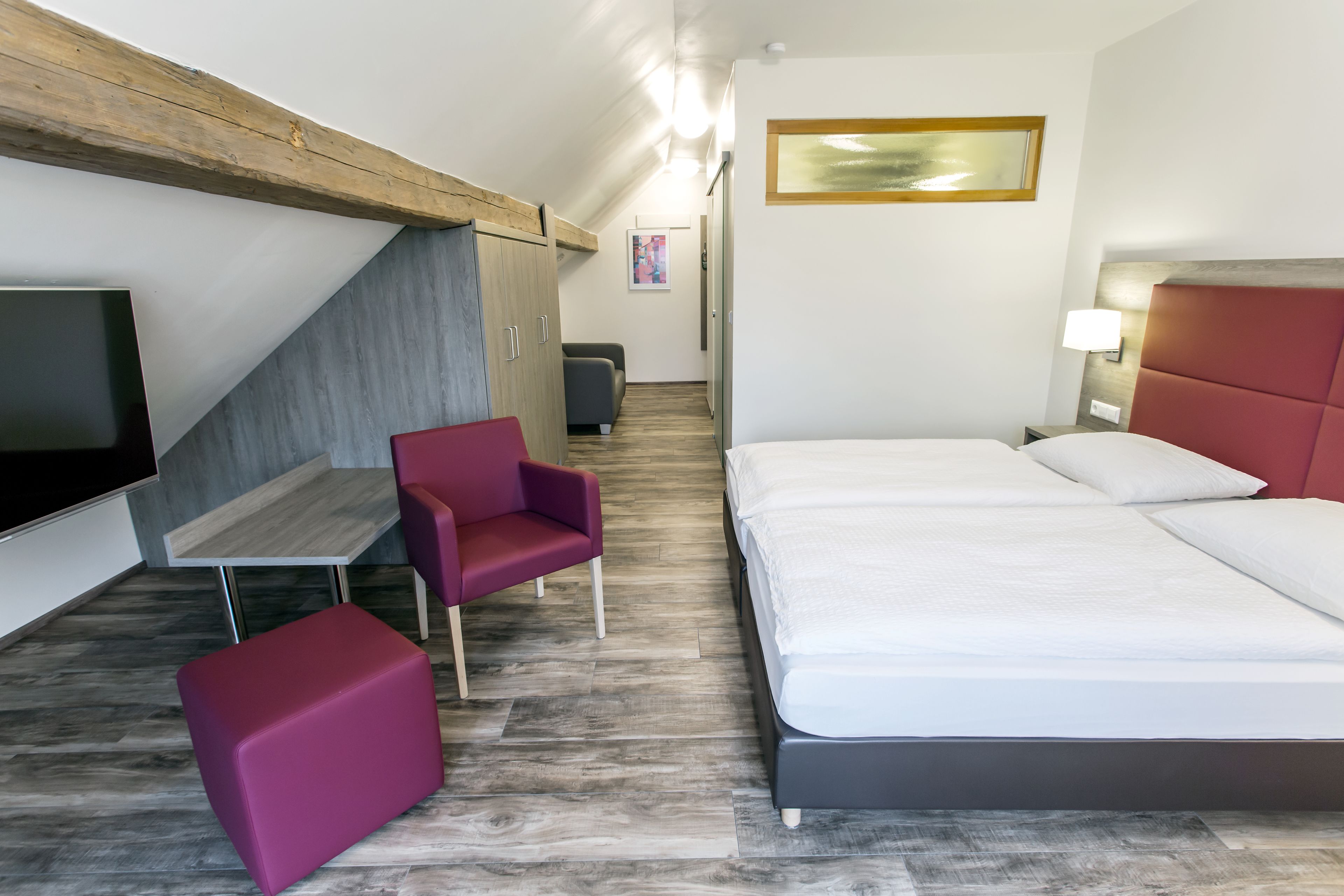 double room | minibar, in-room safe, desk, blackout curtains