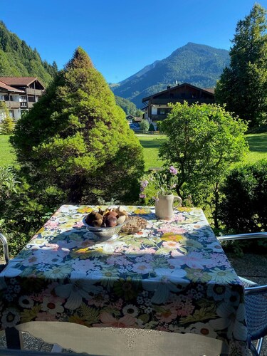 Ferienwohnung Spitzstein App7, Wohn-/Schlafraum mit Terrasse, 25 qm