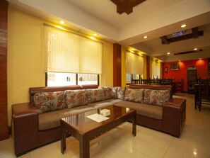 Sittområde i lobbyn