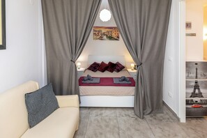 1 間睡房、熨斗/熨衫板、免費 Wi-Fi、床單