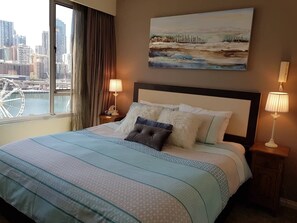 2 室のベッドルーム、アイロン / アイロン台、WiFi、ベッドシーツ