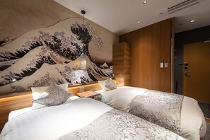 客房內保險箱、遮光布/窗簾、隔音、床單