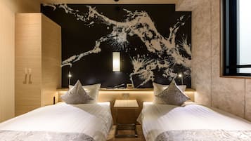Twin Room, Non Smoking | In-room safe, blackout drapes, soundproofing, bed sheets