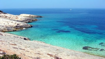 Playa en los alrededores y camastros