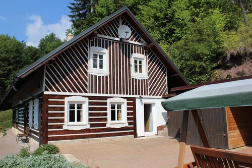 Lonely holiday house in protected area