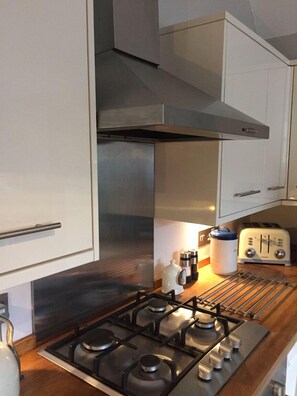 Apartment, 2 Bedrooms, Mountain View | Private kitchen | Fridge, microwave, oven, stovetop