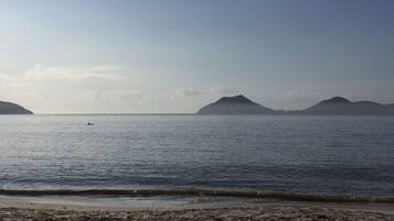 Beach nearby, sun-loungers