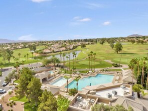 Outdoor pool, a heated pool - Gorgeous Oakwood Vacation Home with Golf Cart! Spotless!!! (Sun Lakes)