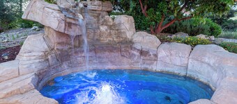 Waterfall Spa + Sunset Views | Atascadero Wine Country | Summer Place