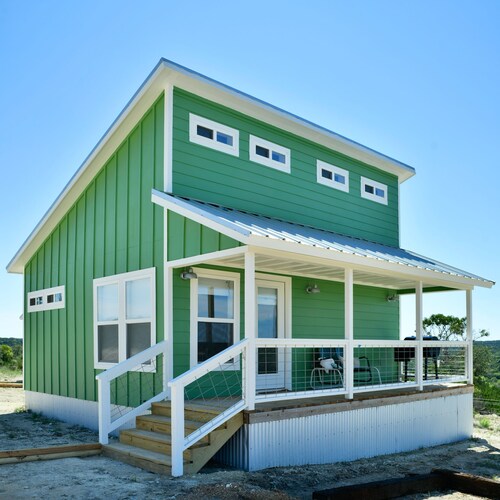 Tiny Home in the Texas Hill Country - The Green Casita on Caballo Creek