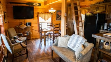 TV connectée, cheminée