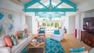 TV connectée, lecteur de DVD, livres