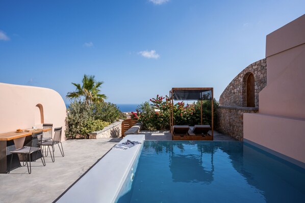 Grand Suite, Sea View (Indoor jetted tub/private jetted pool) | Terrace/patio