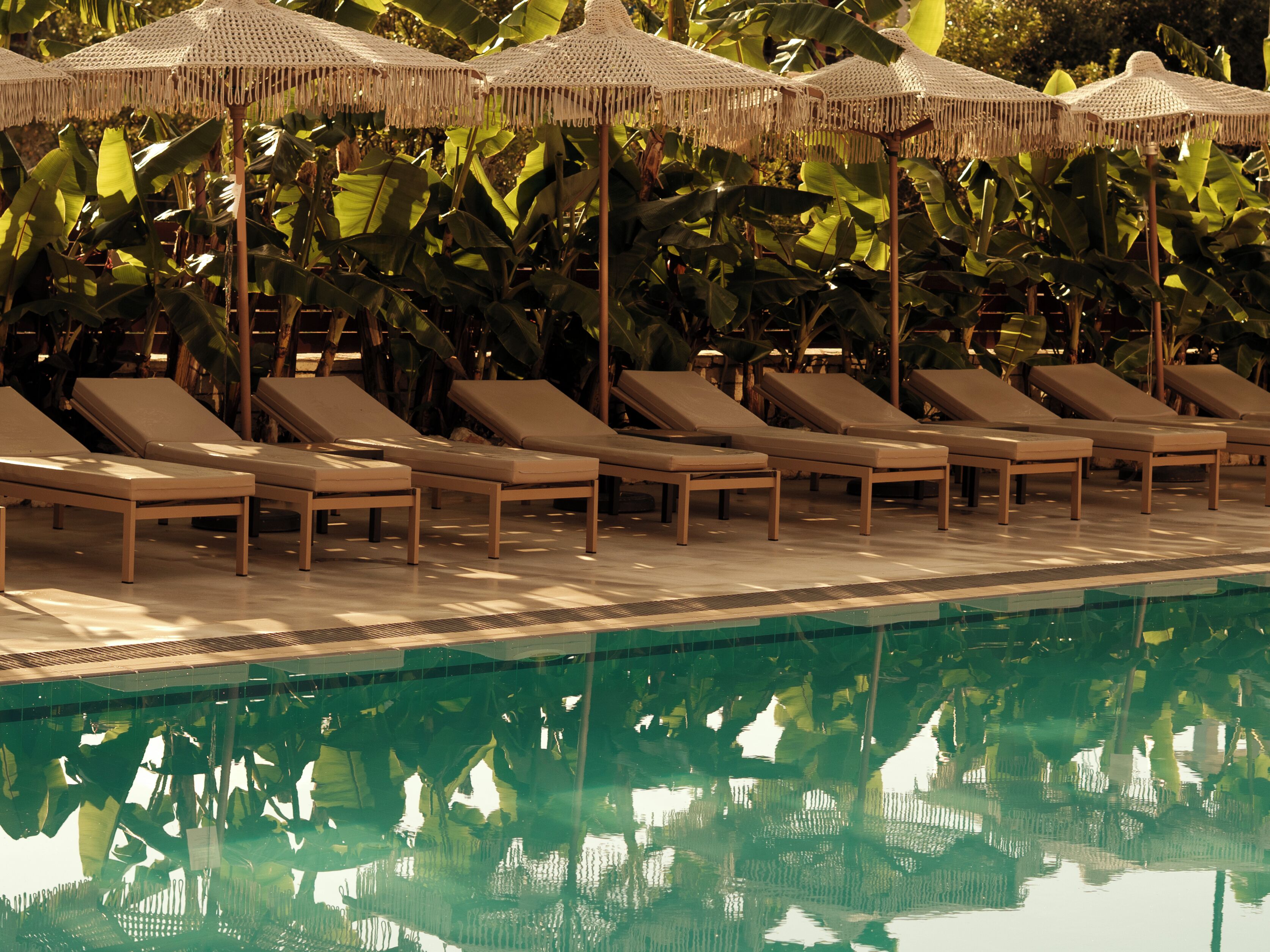 2 piscinas al aire libre, sombrillas, sillones reclinables de piscina