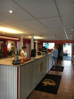 Check-in/check-out kiosk