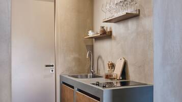 Luxury Villa, Private Pool (South) | Private kitchenette | Full-size fridge, microwave, stovetop, espresso maker