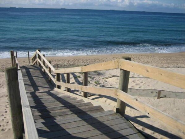 Na praia