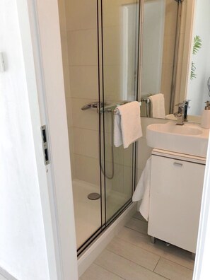 Hair dryer, towels