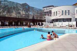 Indoor pool, a heated pool