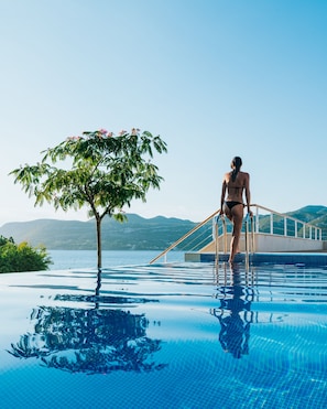 Outdoor pool, a rooftop pool