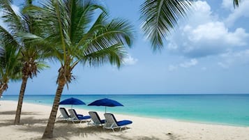 Sun loungers, beach towels