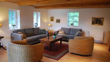 Smart-TV, DVD-Player, Bücher, Musikbibliothek