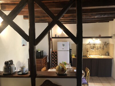 Gîte de l'arac, confortable casa con chimenea. Vistas a la montaña, 