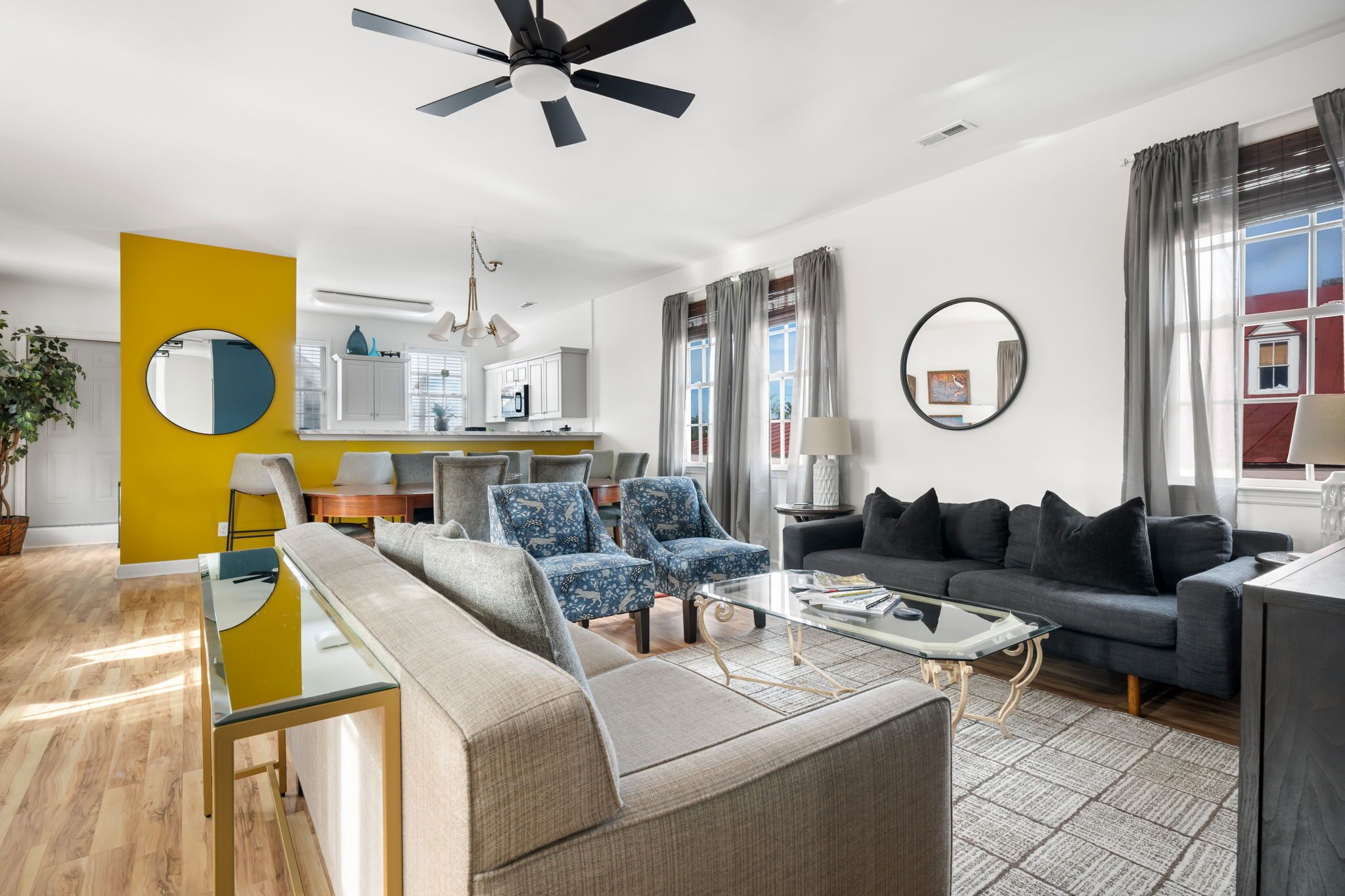 Een flatscreentelevisie