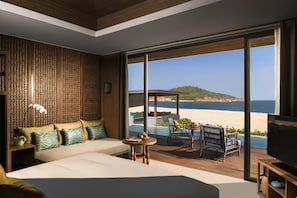 Vila, piscina particular, de frente para a praia | Vista para praia/oceano