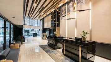 Sala de estar en el lobby