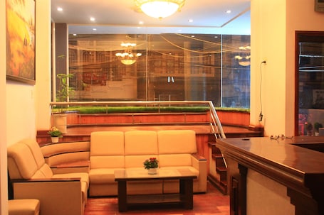 Sala de estar en el lobby. Dalat Sky Hostel