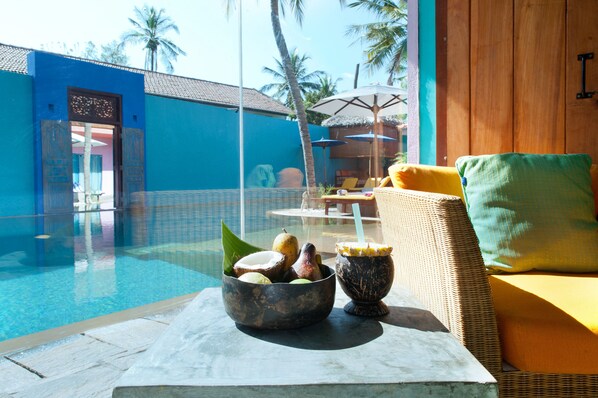 Basic Double or Twin Room, Pool View | View from room - Dickman Resort (Negombo)