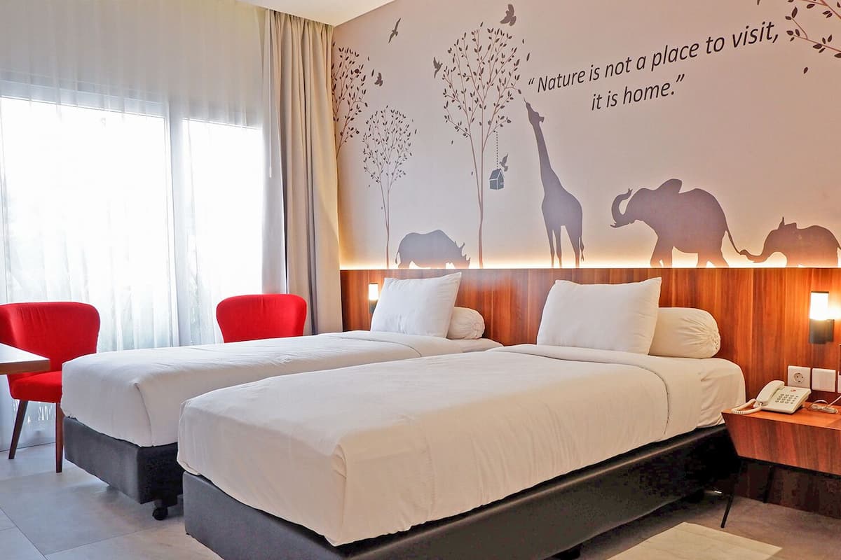 Phòng 2 giường đơn Deluxe (Resort) | 1 phòng ngủ, két bảo mật tại phòng